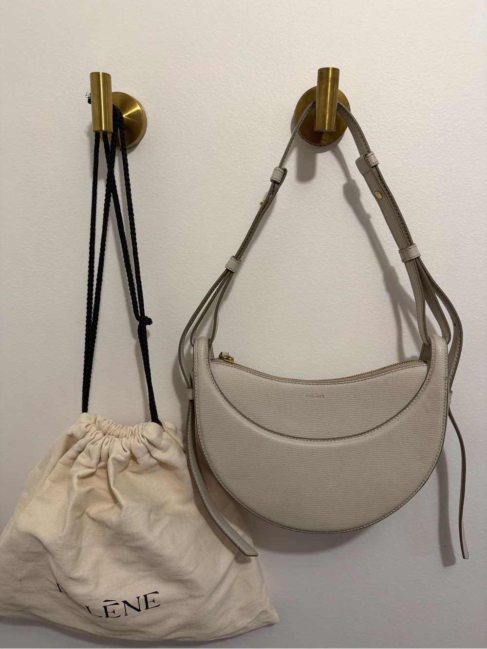 Polène Numéro Dix Shoulder Bag in Chalk - Picture 3 of 3